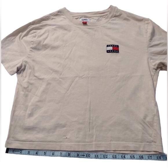 Tommy Jeans cropped t-shirt Medium Y2K - Picture 3 of 7